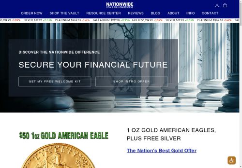 Nationwide Coin & Bullion Reserve capture - 2025-04-22 14:21:55