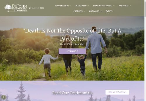 dejohnfuneral.com capture - 2025-04-22 16:10:10