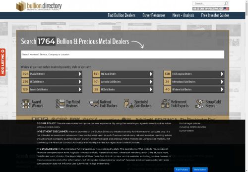bullion.directory capture - 2025-04-22 20:14:12
