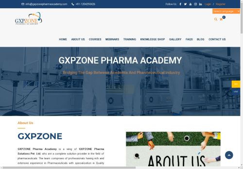 gxpzonepharmaacademy.com capture - 2025-04-23 16:24:43