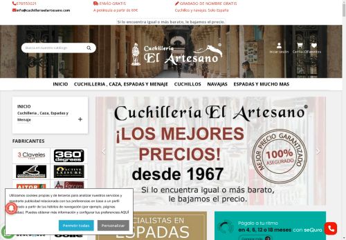 cuchilleriaelartesano.com capture - 2025-04-23 16:46:45