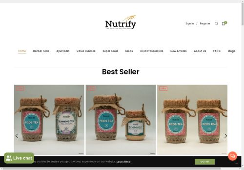 nutrifyofficial.com capture - 2025-04-24 04:45:45