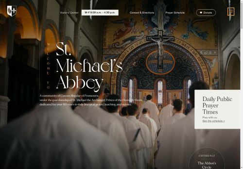 stmichaelsabbey.com capture - 2025-04-24 09:10:32