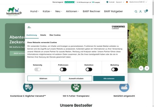 haustierkost.de capture - 2025-04-24 09:50:23