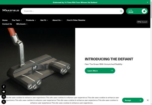 makefieldputters.com capture - 2025-04-24 22:35:02