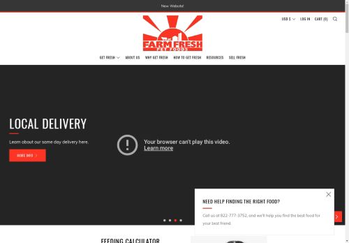 Farm Fresh Pet Foods capture - 2025-04-25 15:13:05