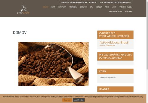 cafetrade.sk capture - 2025-04-26 12:54:49