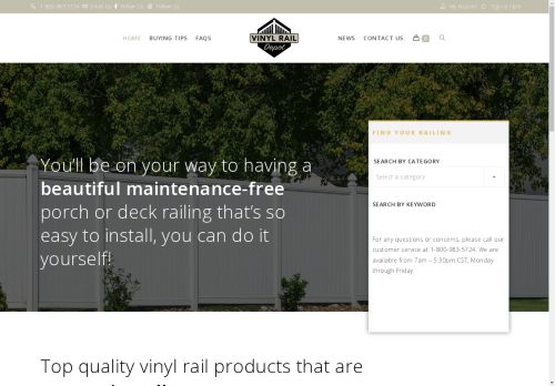 vinylraildepot.com capture - 2025-04-26 15:47:22