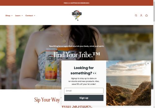sacredbev.com capture - 2025-04-27 00:52:22
