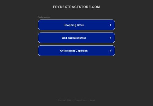 frydextractstore.com capture - 2025-04-27 11:12:13