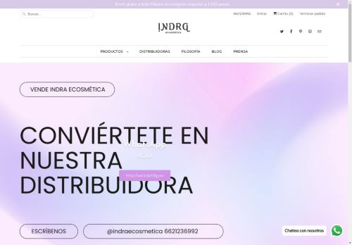 indraecosmetica.com capture - 2025-04-27 13:54:30