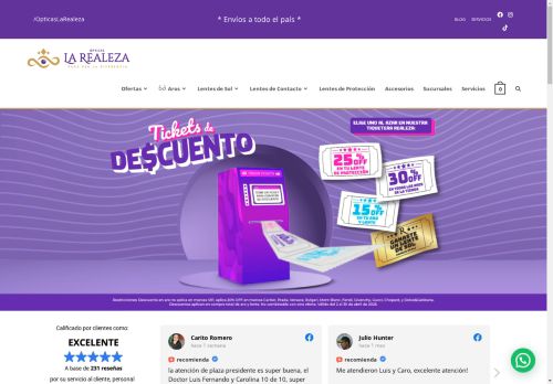 opticaslarealeza.com capture - 2025-04-27 18:35:42