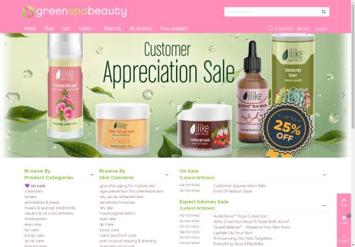 greenspabeauty.com capture - 2025-04-27 23:33:48