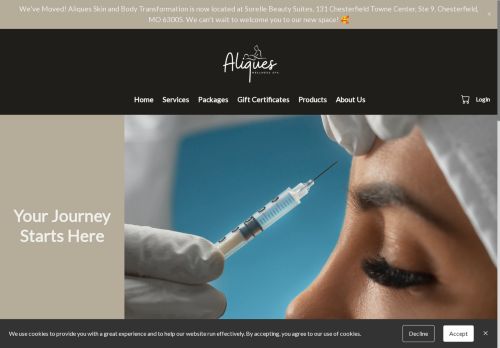 aliquesskinandbodytransformation.com capture - 2025-04-27 23:41:38