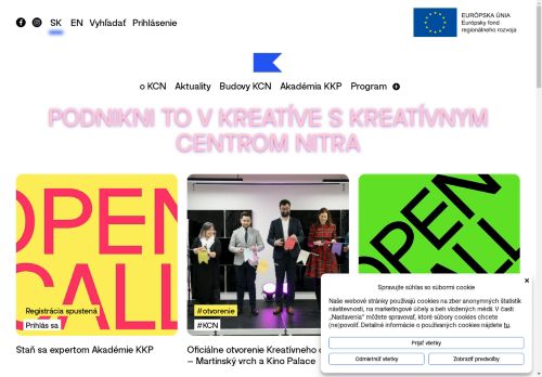 kreativnecentrumnitra.sk capture - 2025-04-28 02:22:29