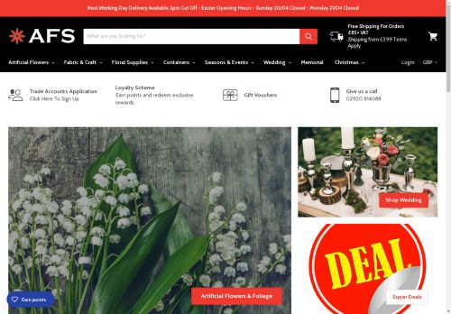 artificialfloralsupplies.co.uk capture - 2025-04-28 05:52:44