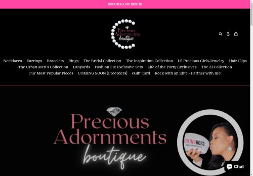 preciousadornmentsboutique.com capture - 2025-04-28 16:05:08