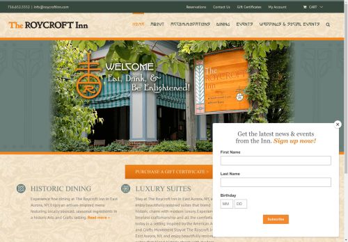 roycroftinn.com capture - 2025-04-28 22:06:44