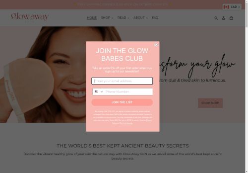 shopglowawayskin.com capture - 2025-04-29 19:02:32