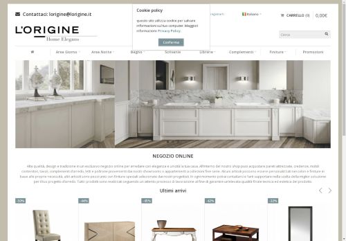 lorigineoutlet.it capture - 2025-04-30 03:22:11