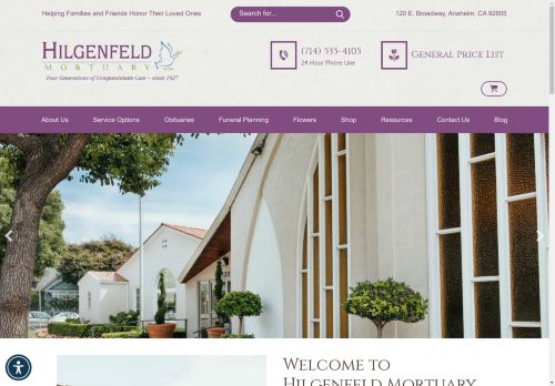 hilgenfeldmortuary.com capture - 2025-04-30 14:43:54