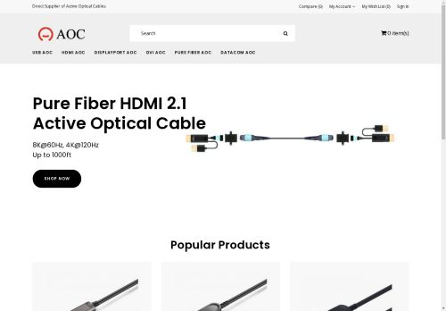 activeopticalcable.com capture - 2025-04-30 16:54:07