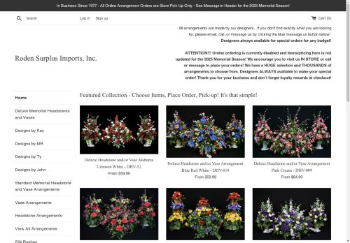 rodenfloral.com capture - 2025-04-30 17:12:47