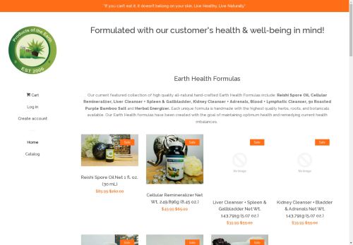 productsoftheearthvegas.com capture - 2025-04-30 23:05:43