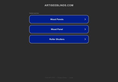 artiseeblinds.com capture - 2025-05-01 06:07:32