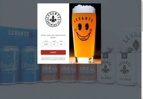 levantebrewing.com capture - 2025-05-01 08:24:25