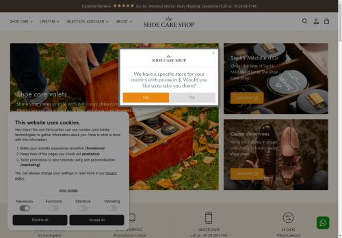 theshoecareshop.com capture - 2025-05-01 15:57:11