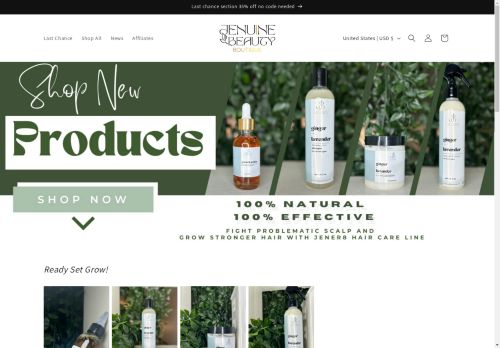 jenuinebeautyboutique.com capture - 2025-05-01 23:34:22