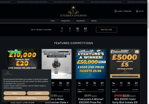 luxuriousgiveaways.com capture - 2025-05-02 00:20:53