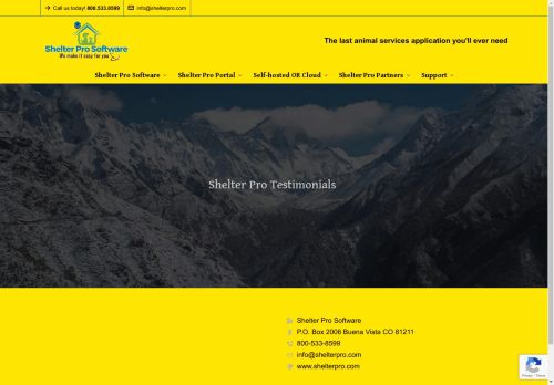 shelterpro.software capture - 2025-05-02 05:08:12