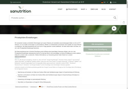 sanutrition.com capture - 2025-05-02 09:42:34