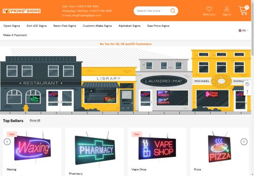 topkingsigns.com capture - 2025-05-03 03:44:32