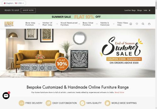 luxuryhandicraft.com capture - 2025-05-03 08:52:28