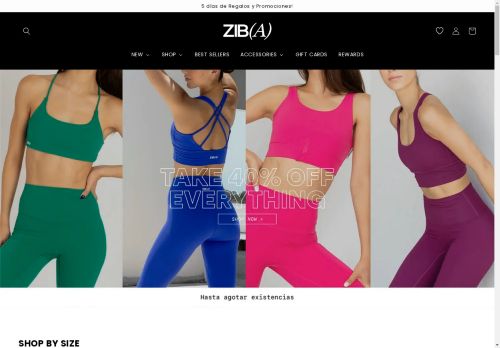 zibaactivewear.com capture - 2025-05-03 11:44:30