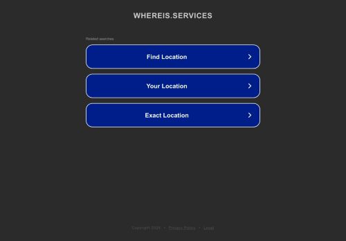 whereis.services capture - 2025-05-03 18:46:02