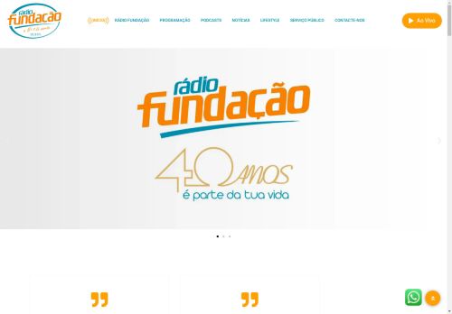 radiofundacao.net capture - 2025-05-03 21:17:38