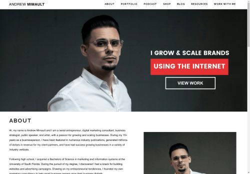 andrewmimault.com capture - 2025-05-04 05:59:06