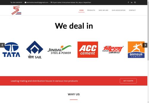 shyamsales.com capture - 2025-05-04 09:46:28