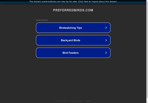 preferredexoticbirddiets.com capture - 2025-05-04 13:43:07
