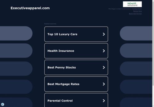 executiveapparel.com capture - 2025-05-04 16:16:11