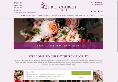 floristchristchurch.co.uk capture - 2025-05-04 22:45:04