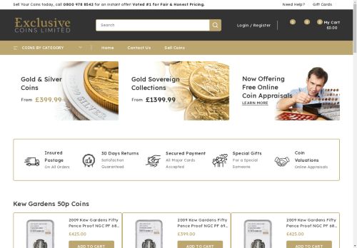 exclusivecoins.co.uk capture - 2025-05-04 23:54:13