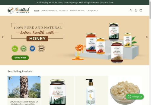 riddhishherbals.com capture - 2025-05-04 23:59:23