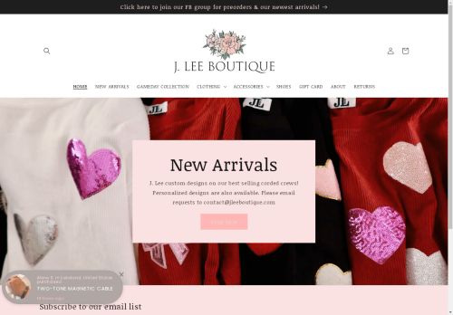 jleeboutique.com capture - 2025-05-05 11:27:33