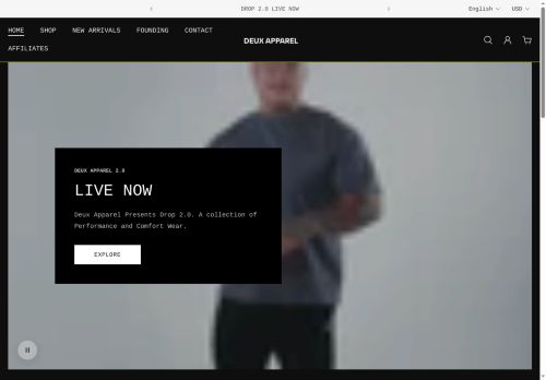 deuxapparel.com capture - 2025-05-06 03:43:07