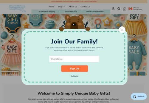 Simply Unique Baby Gifts capture - 2025-05-06 06:39:26